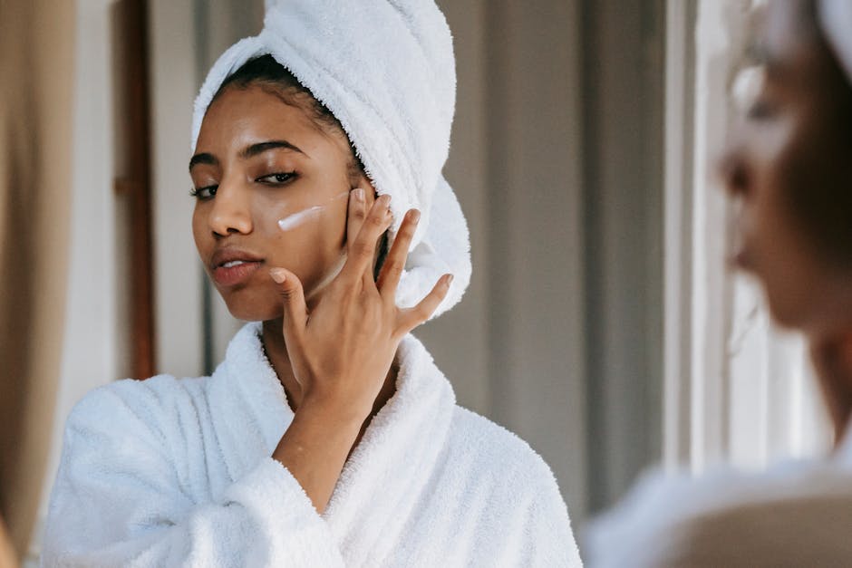 organic skincare sensitive skin illustration content