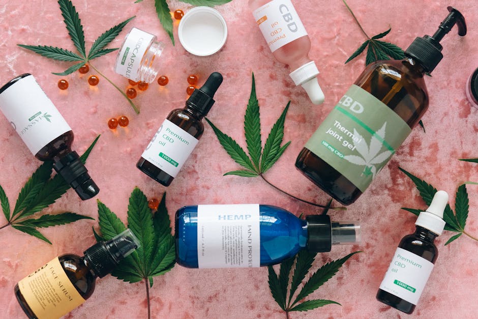 organic skincare natural ingredients illustration content